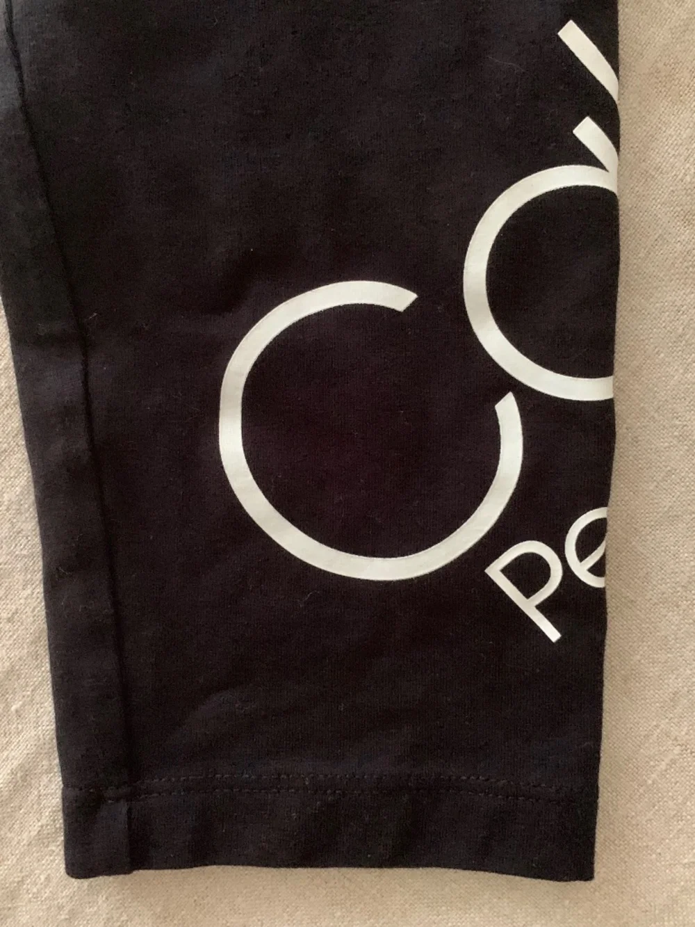 Calvin Klein Performance Girls L 12/14 Black Logo Cotton Leggings